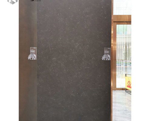 160x320cm Black Matt Terrazzo Floor Tiles