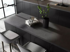 Matt Grey Large Format Tile for Countertop