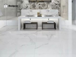 White Large White Porcelain Tile Is A Classic Element To Create A Variety Of Home Furnishings？