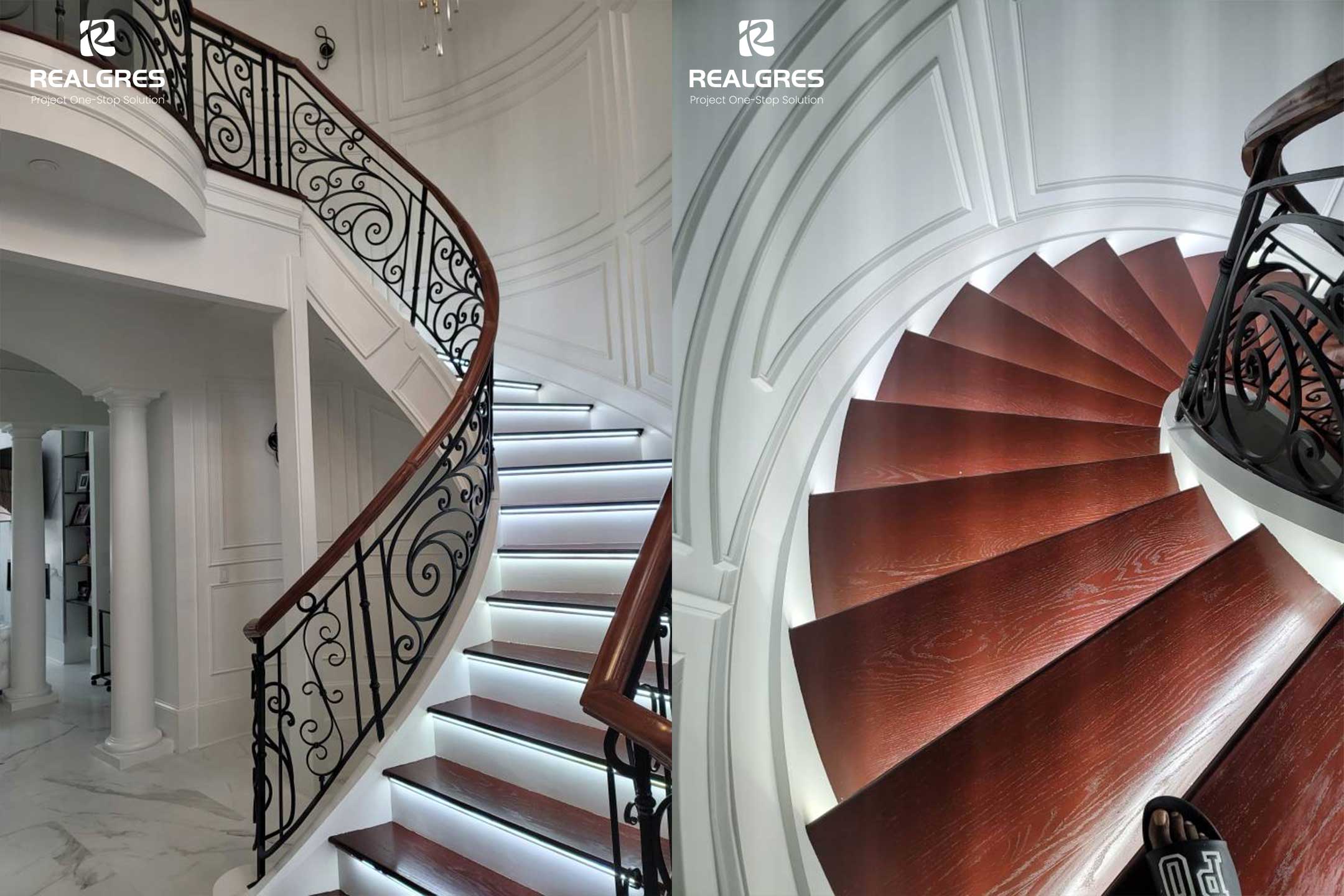 Breathtaking Curved Staircase