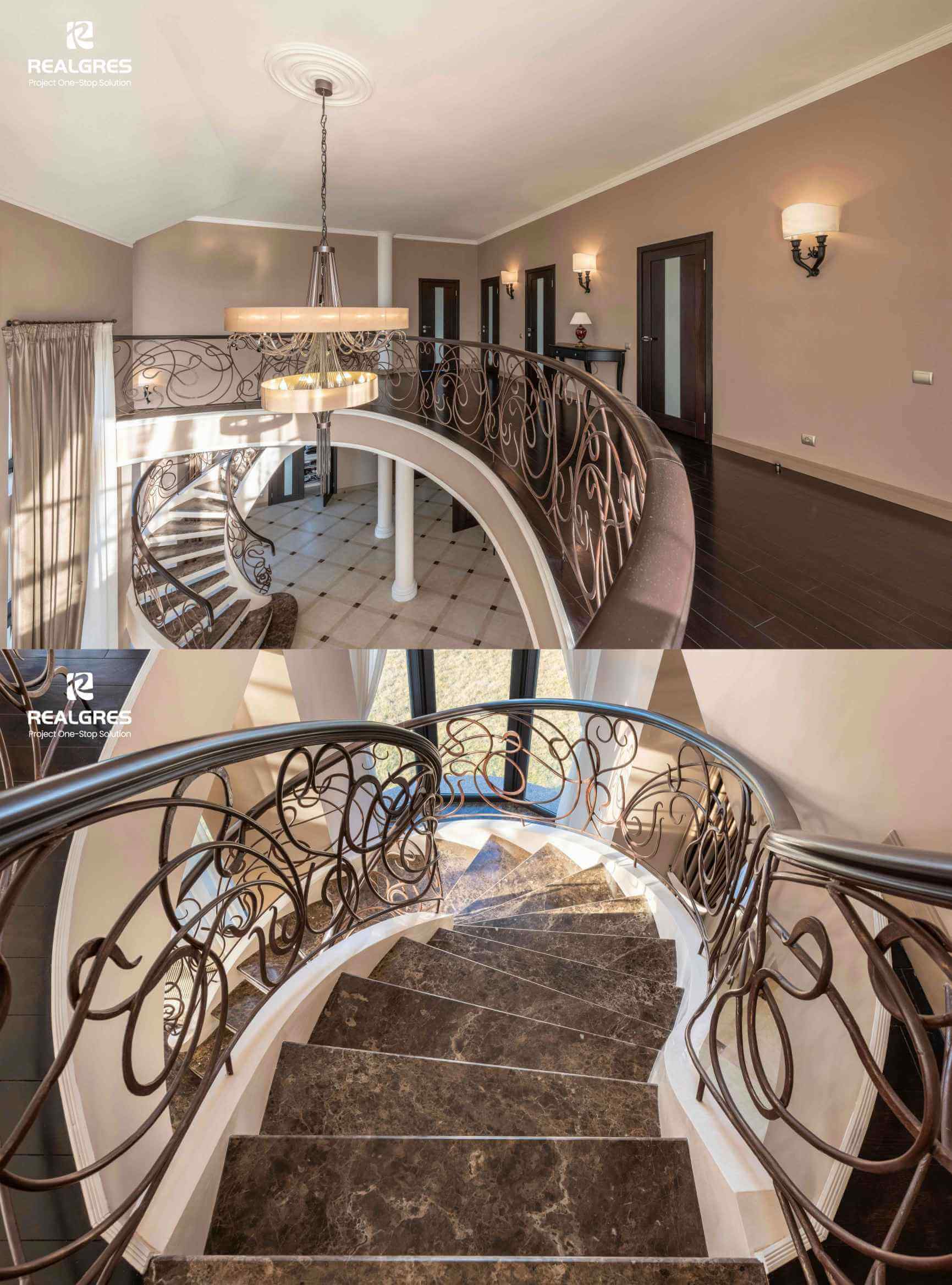 elegant spiral stair designs