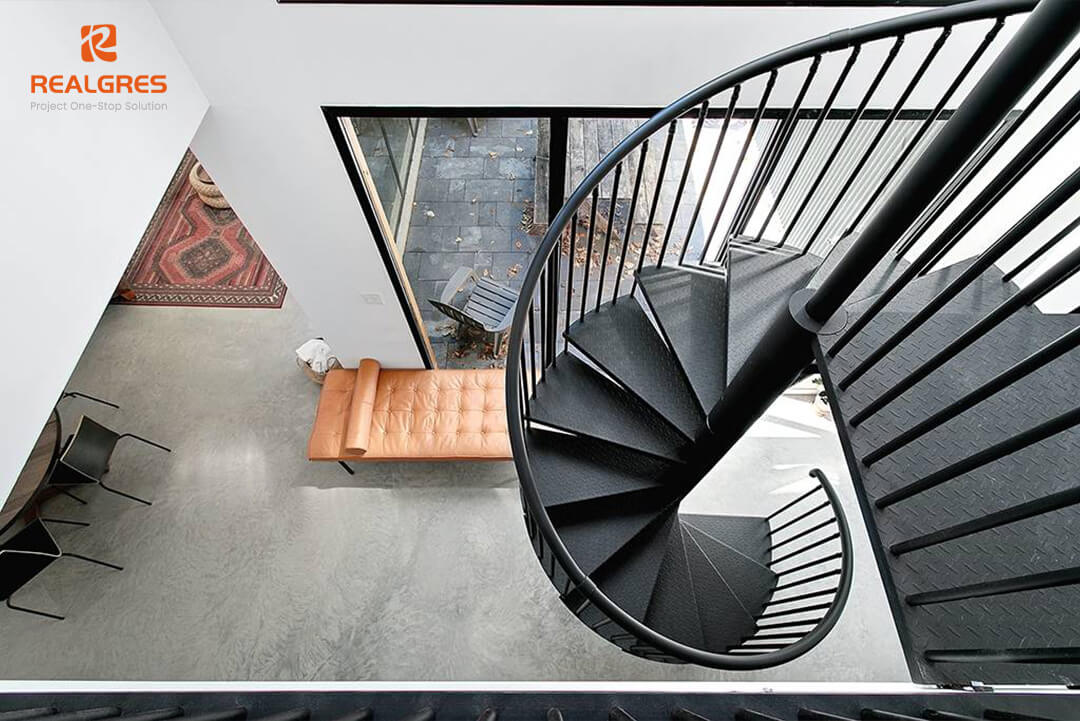 Modern Steel Spiral Stair